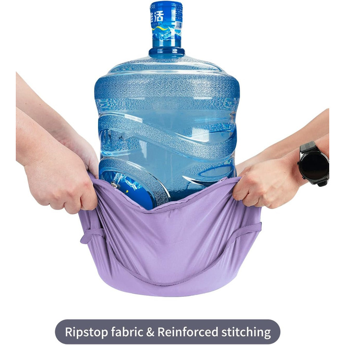 Набір органайзерів для валізи ECOHUB (5 шт.) - компресійні куби для подорожей, рюкзаки, валіза, органайзер для одягу (темно-зелений, світло-фіолетовий)