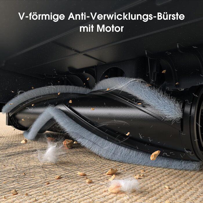 Бездротовий пилосос P2 Akku Sauger Stabstaubsauger: потужний, для тварин, килимів, твердих підлог, з антизаплутувальною щіткою та зеленим підсвічуванням