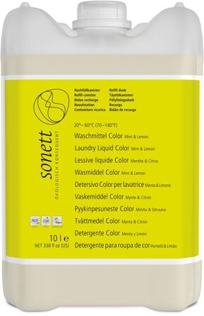Екологічний рідкий засіб для прання кольорових речей Sonett Color Mint & Lemon, 10 л