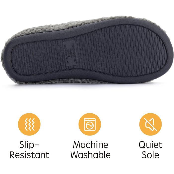 Жіночі тапочки-клоги RockDove з штучного хутра Sherpa, сірий світлий, 42/43 EU