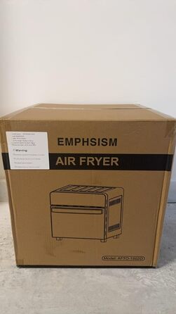 Аерофритюрниця 14 л Emphsism, міні-піч Airfryer XXL 1800 Вт, 11 програм, LED-екран, 4 аксесуари (шампур, решітка тощо), з рецептурником