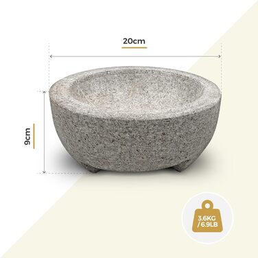 Stößel і товкач Silk Route Home з граніту, кухонний набір для подрібнення спецій
