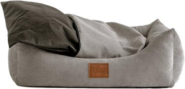 Софа для собак Sun: ліжко, килимок, корзина. 4 кольори, 6 розмірів. Сірий, 80x60 см