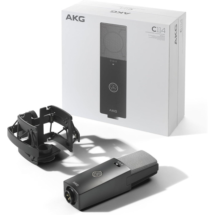 Мікрофон конденсаторний AKG C114 (великої мембрани, кардіоїдний, багатодіафрагмовий) для контент-мейкерів та музикантів