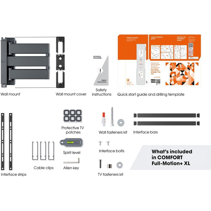 Настінне кріплення для телевізора Vogel's Comfort TVM 3445 Full-Motion 32-65