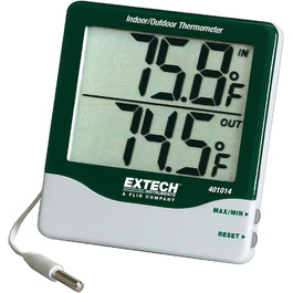 Extech Large-Digit Indoor/Outdoor Thermometer, 1 Piece, 401014
