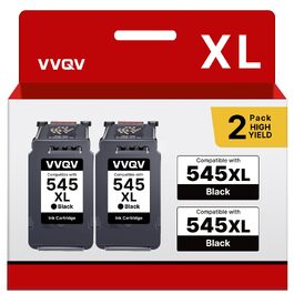 Картриджі VVQV PG-545 XL чорні для принтерів Canon Pixma TS3350, MX495, TR4550, TS3150, TR4551, MG2550s, MG2555s, TS3151, MG3050, MG2950, TS205 (комплект 2 шт)
