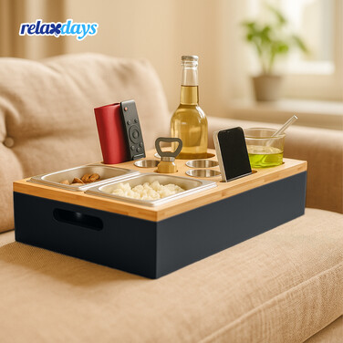 Relaxdays Couchbar with Accessories