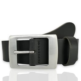 Жіночий шкіряний ремінь Friedrich Hoffmann чорний, ширина 4 см, Made in Germany - 100 см