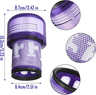 Електрична насадка для миття підлоги Dyson V12 Detect Slim / V10 Slim, з вологою тканиною та знімним баком, 6 змінних ганчірок + 1 бак (V12-3p)