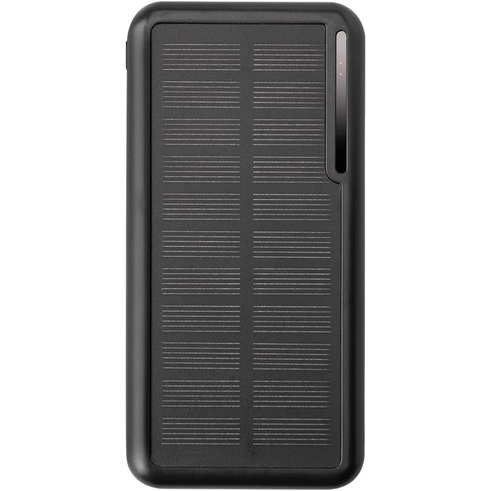Powerbank SBS Solar 10000mAh з сонячною панеллю, USB-C, USB-A, чорний