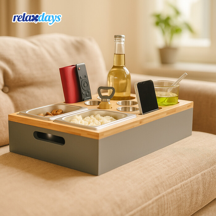Relaxdays Couchbar with Accessories