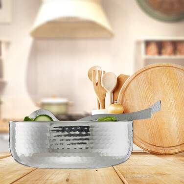 Relaxdays Salad Bowl with Cutlery