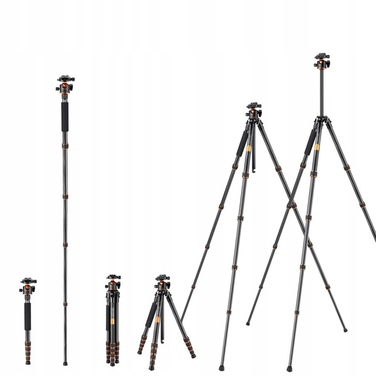 Карбоновий фотоштатив K&F Concept A254C4 (175 см), KF09.098