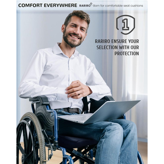 Гелеве сидіння для офісного крісла: ергономічна подушка з подвійною структурою та стільниковою поверхнею (зелена, 43x37x7 см). Для тривалого сидіння, автомобіля, каяка, інвалідного візка. Подушка для куприка та ішіасу.