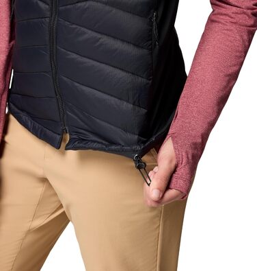 Жіночий жилет Columbia Powder Pass 3 Hybrid - тепла пуховка, чорний (XS)