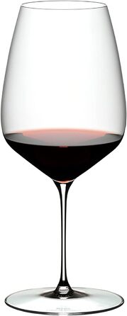 RIEDEL Veloce Cabernet/Merlot Wine Glass Set, 2-Piece, Clear Crystal Glass, Premium Machine-Made