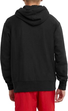Чоловічий худі Champion Reverse Weave, комфортний флісовий світшот з капюшоном, чорний, розмір L