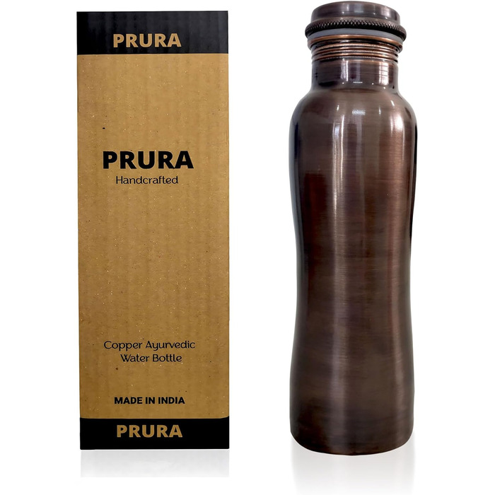 Copper Water Bottle with Diamond Cut Design, Leak-Proof, Ayurvedic Drinking Vessel, Copper Vessel for Sports, Gym, Outdoors, Yoga (Design 22)