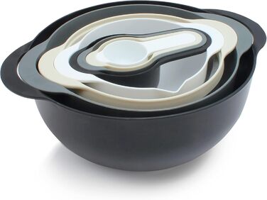 Набір кухонних мисок COOK WITH COLOR Nistschalen (8 шт.) з мірними чашами, ситами та мисками для перемішування. Колір: м'ятний (8 шт.)