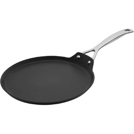 Млинцева пательня Le Creuset 24 см з антипригарним покриттям, алюмінієва, для всіх типів плит, індукція, антрацит/срібляста