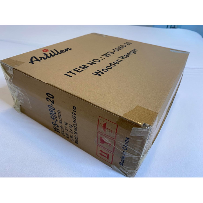 Дерев'яні вішалки для одягу з виступами для спідниць та штанів, 360° обертання, 20 шт. (білий)