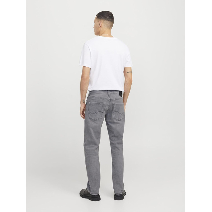Джинси чоловічі JACK & JONES JJIMIKE Original Tapered Fit сірі (36W/32L)