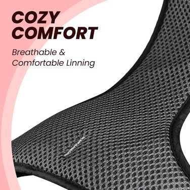 Шлейка для собак VIVAGLORY Easewalk: анти-тяга, для тренувань та прогулянок, з ручкою, надійна, для цуценят та собак, XS (червона, обхват грудної клітки 25-51 см)