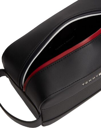 Чоловіча косметичка для подорожей Tommy Hilfiger Foundation Washbag з блискавкою, чорна