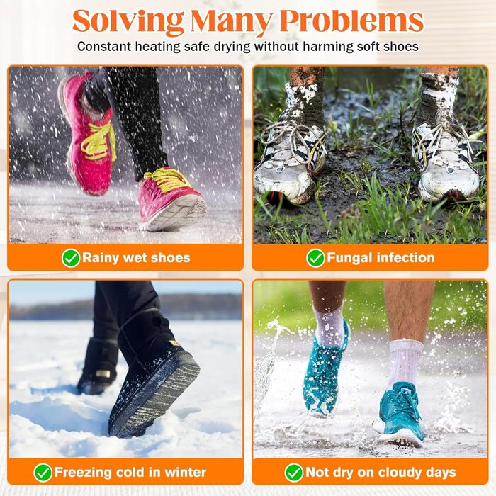Електричний сушильник для взуття Herbst: 3 режими, таймер, антибактеріальний, для дитячого та гірськолижного взуття