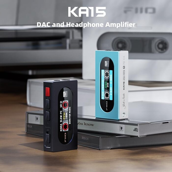 Портативний ЦАП та підсилювач навушників FiiO KA15 (чорний)