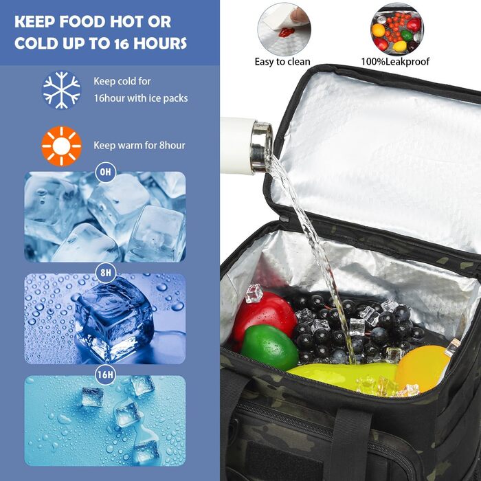 Терморюкзак для пікніка на 42 банки, чорний. Ізольований рюкзак для відпочинку, пляжу, кемпінгу, барбекю.