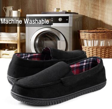 Чоловічі домашні тапочки RockDove Alexander з дихаючим фетровим підкладкою та неслизькою підошвою з матеріалу EVA, 44 EU, чорні