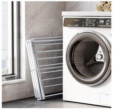 Металева складана сушарка для одягу, 3 рівні, біла — зручність у кожній деталі