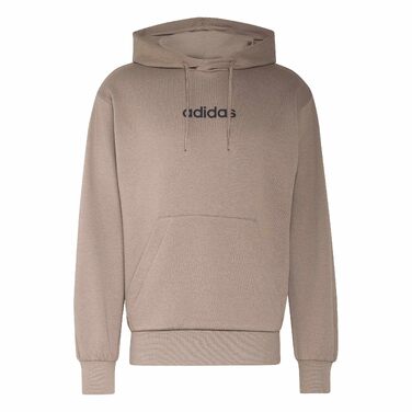 Чоловіча худі Adidas Essential Linear Fleece з капюшоном, колір Khaki Six/Black, розмір S
