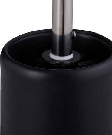 Набір з 3 універсальних щіток для унітазу Relaxdays з тримачем, знімний насаджувач, Ø 7 см, чорний