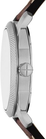 Годинник Fossil Machine для чоловіків, кварцовий, з датою, з металевим або шкіряним ремінцем (42 мм, теплий коричневий)