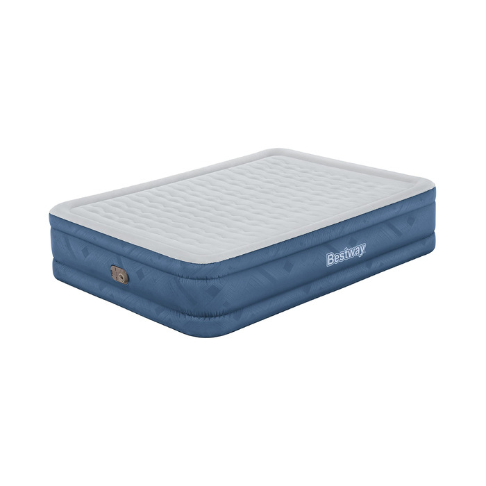 Повітряний матрац Bestway Fortech Snugable Top з вбудованим електричним насосом, Double XL/Mid, 203 x 152 x 46 см