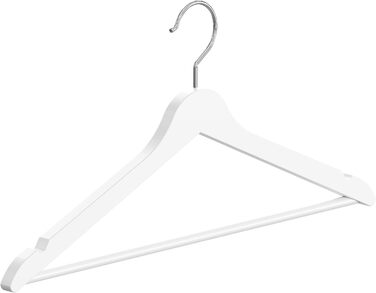 Плечики для одягу OGIVO з дерева, набір з 100 шт. – поворотний гачок 360°, вирізи на плечах, натуральне дерево (бук, береза, сосна, верба)