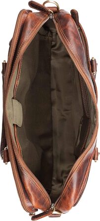 Сумка для ноутбука Leabags Leder Aktentasche чоловіча шкіряна до 16 дюймів, коричнева (M, Brown Marble)