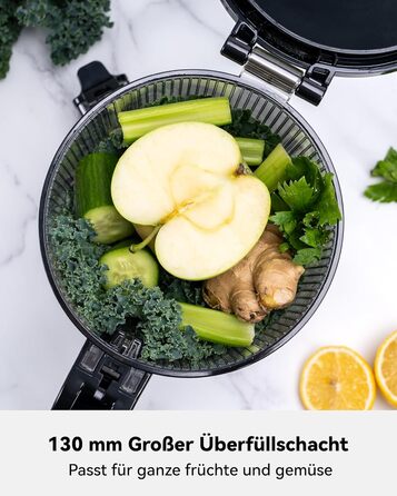 LINKChef повільно-видавлюючий соковитискач Slow Juicer SJ52, 1.8 л, з функцією реверсу, BPA Free