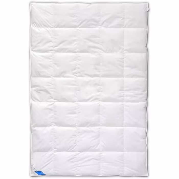 Ковдра пухова Böhmerwald Komfort 135x200 см, 90% пух, 10% перо, для алергіків, середнє тепло, Oeko-Tex, біла