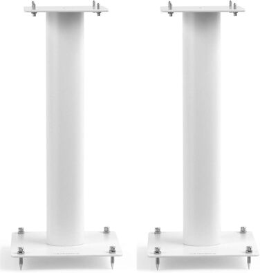 Підставка для акустики Norstone Stylum, металева, до 50 кг, пара, білий матовий (50 см)