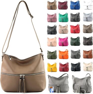 Сумка жіноча шкіряна через плече Modamoda T159, Італія, бордово-фіолетова