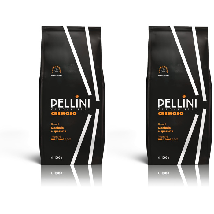Кава в зернах Pellini N.9 Cremoso для еспресо, 1 кг (набір 2 шт)