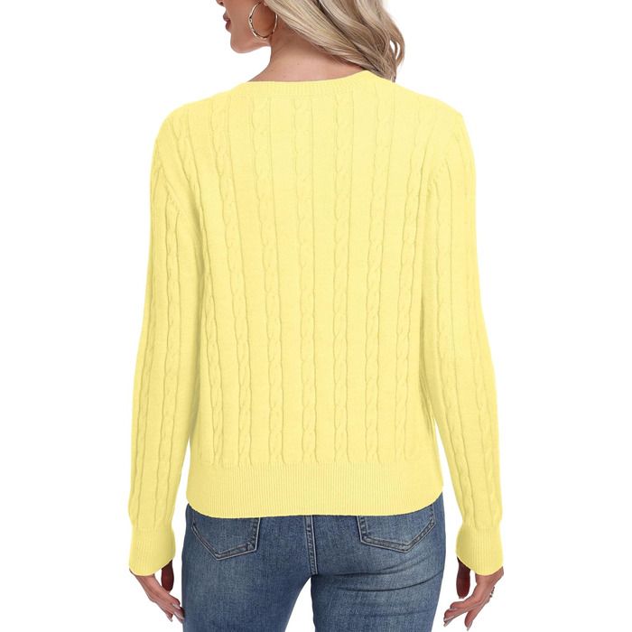 Жіночий в'язаний кардиган GRECEREE з V-подібним вирізом та кишенями (сірий, M)