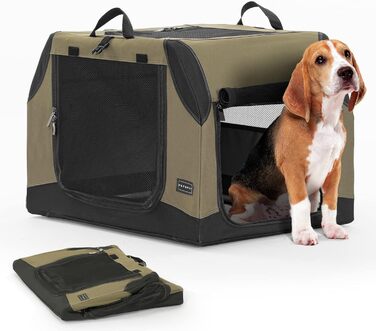 PETSFIT: Транспортна переноска для собак, авто, складана, армійний зелений