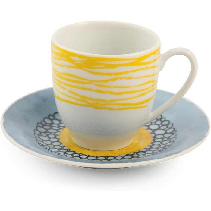Villa d'Este Home Tivoli, Marea Espresso cups with saucer, set of 6