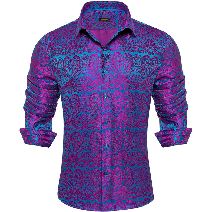 Чоловіча краватка DiBanGu з шовку, комплект з нагрудною хустиною та краватками, для весілля, формальний стиль, універсальний розмір (XXL, блакитний та рожевий)