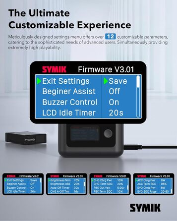 Акумулятор Treeboy Osmo 360 (2 шт.) з хабом швидкої зарядки 27W для DJI Osmo 360/Action 6/5 Pro/4/3 з LCD дисплеєм